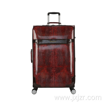 Imitated snake skin luggage